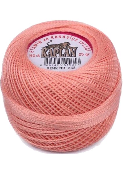 3 Adet Kaplan Etamin ve Kanaviçe İpi 8 No Kod/renk: 116 - 352 - 780 - Ryl