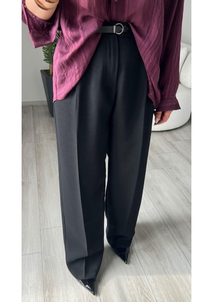 Siyah Premium Palazzo Pantolon