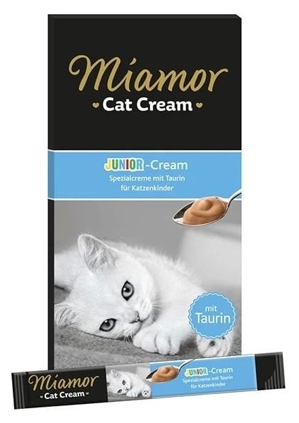 Miamor Junior Cream Süt Kremalı Ek Besin ve Yavru Kedi Ödül Maması 6X15 gr