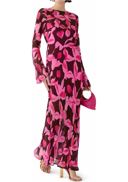 Lottie Maxi Elbise - Pembe
