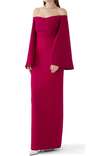 Eliana Maxi Elbise - Mor