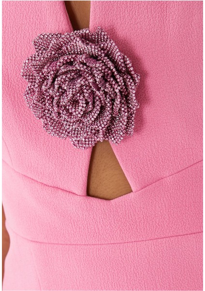 Aubree Straplez Midi Elbise