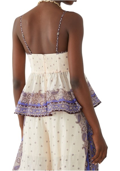Bohem Tarzı Maxine Plunge Cami