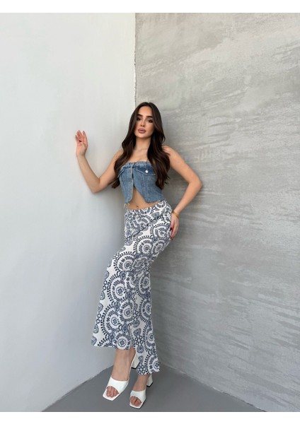 Keten Karışımlı Bol Kesim Pantolon YENİKET-333 fiyatları