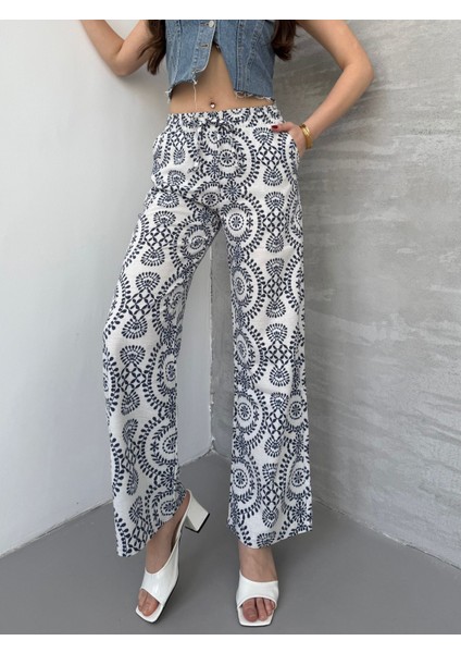 Keten Karışımlı Bol Kesim Pantolon YENİKET-333 indirimleri