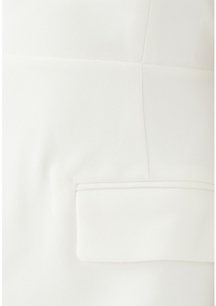 Enfes Straplez Mini Elbise - Beyaz