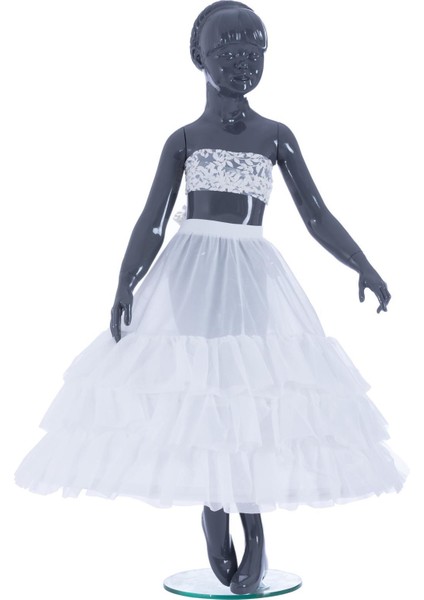 Fırfırlı Çocuk Tarlatan - Elbise Kabartıcı