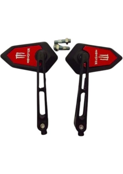 Motosiklet Ayna Universal Kırmızı Ayarlama Vidalı 8mm 10MM