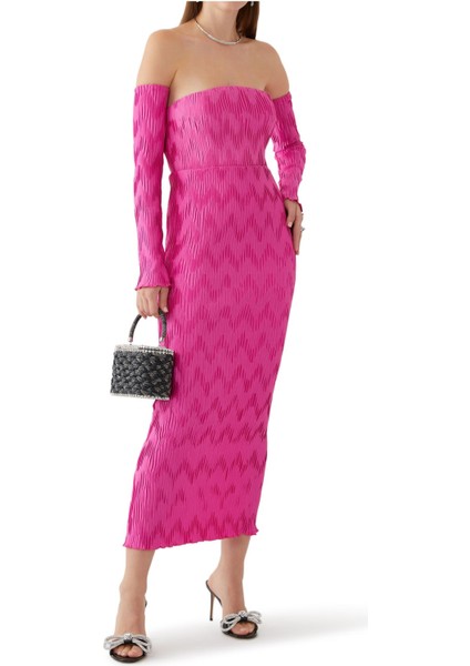 Şık Dökümlü Midi Elbise - L’idee fiyatları