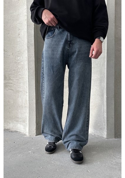 Erkek Ekstra Baggy Jean Pantolon