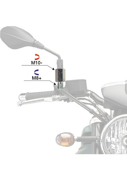 Ayna Uzatma Aparatı -10 +8 Krom