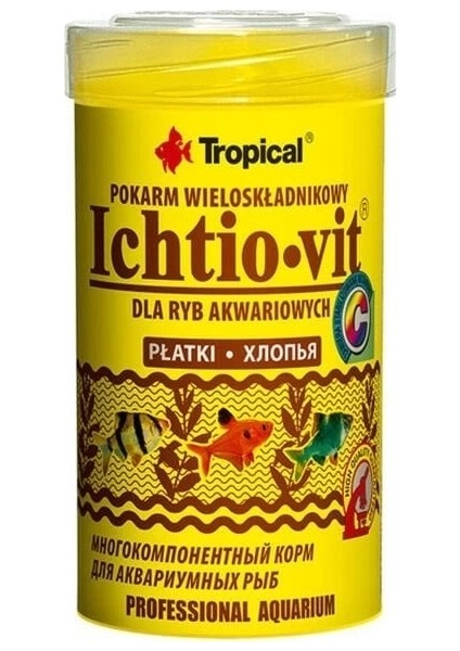 Tropical Ichtio-Vit Zengin Içerikli Pul Balık Yemi 100 ml 20 gr
