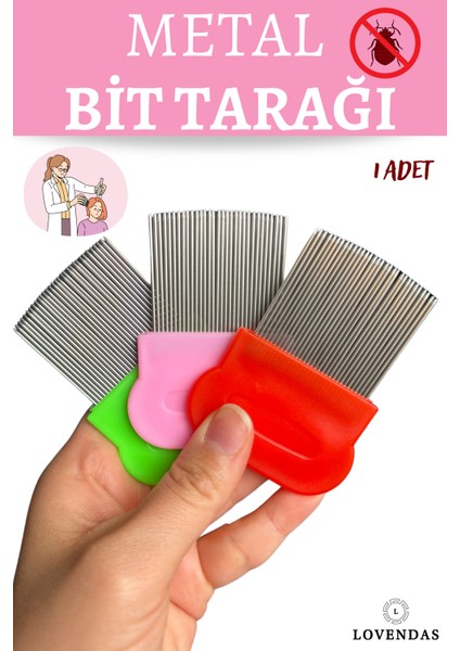Metal Bit Tarağı Sık Dişli Paslanmaz Çelik