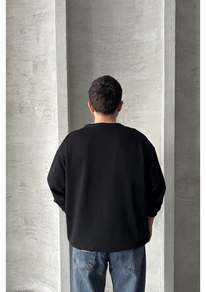 Erkek Seattle Baskılı Oversize Sweatshirt fırsatları