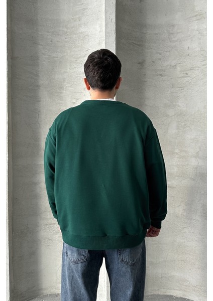 Erkek Seattle Baskılı Oversize Sweatshirt fırsatları