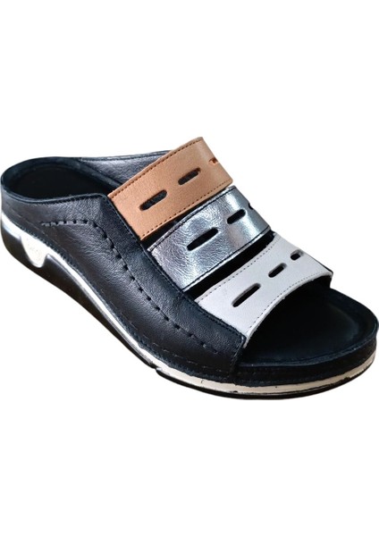 M-20 Kadın Deri Comfort Terlik Bej