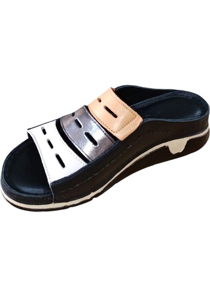 M-20 Kadın Deri Comfort Terlik Bej modelleri