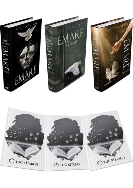 Emare Sarmaşık Pusula Maske Ciltli Aslı Arslan 3lü Set + Hediyeli