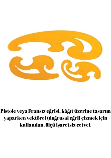 Geoderik Cetvel ve 3'lü Pistole Cetvel Seti