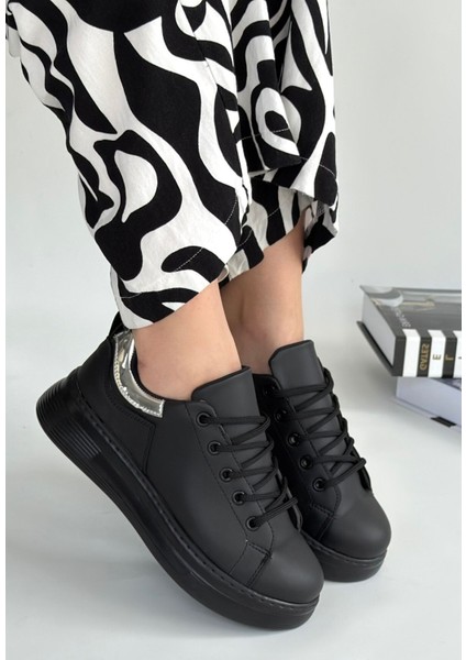 Sofio Siyah Cilt Bağcıklı Spor Ayakkabı - fiyatları
