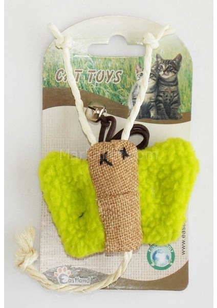 Peluş Kedi Oyuncağı Kelebek