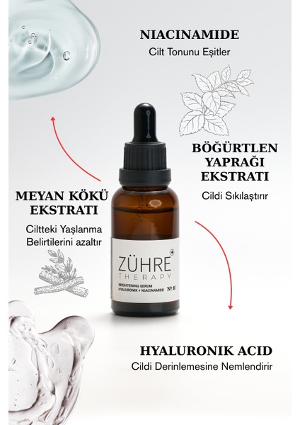Brightening Serum | Niacinamide & Hyaluronik Asit İçerikli Aydınlatıcı Yüz Serumu fiyatları