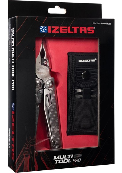 Multi Tool Pro 15 Fonksiyonlu 180 mm Çok Amaçlı Pense Çakı Seti