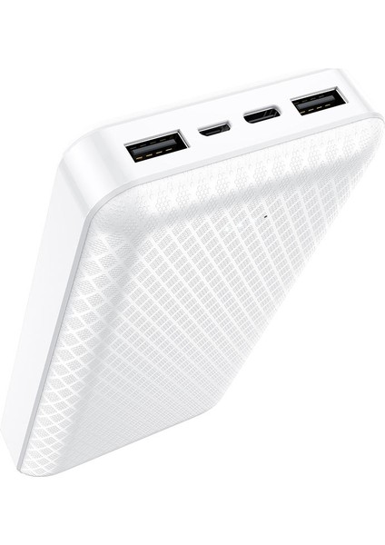 20000MAH 74WH, Dual USB Output, Usb-C Input ve Micro USB Input Güç Bankası Powerbank iPhone ile Uyumlu Şarj Seviyesi LED Gösterli Kompak ve Modern Tasarım BJ3A