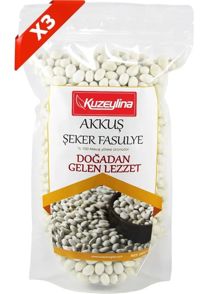Akkuş Şeker Fasulye 3'lü Set (3 Adet 1'er Kg)