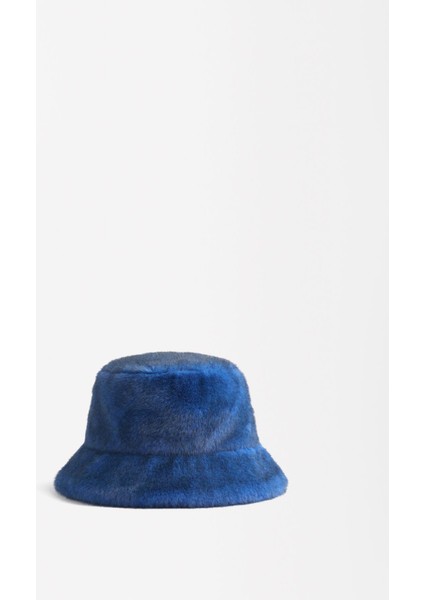 Suni Kürk Bucket Şapka