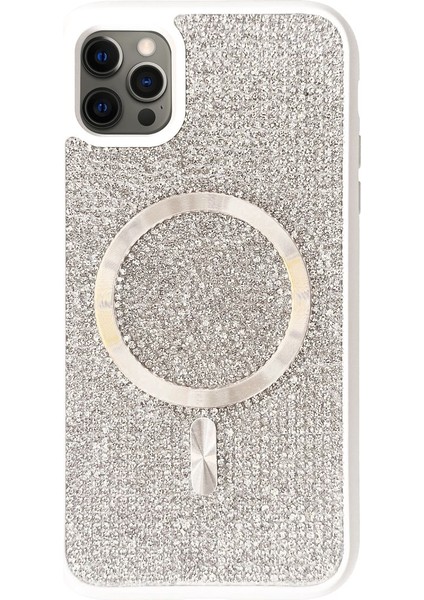 Apple iPhone 12 Pro Taşlı Magsafe Kılıf Mtl Aksesuar