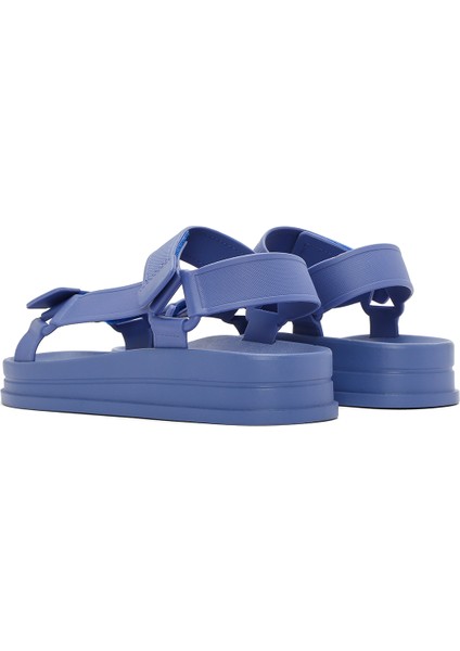Kadın Mavi Bantlı Kalın Tabanlı Jelly Sandalet 25SFE4752PV