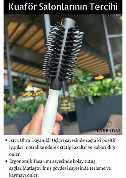 Isıya Dayanıklı Fön Fırçası Antistatik Nano Tarak