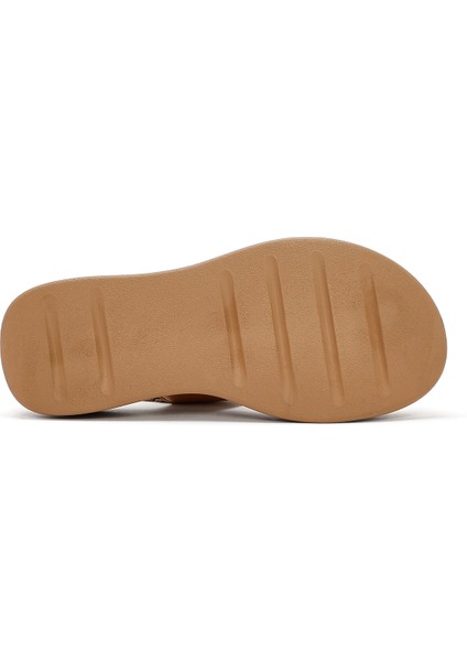 Kadın Bronz Tokalı Kalın Tabanlı Metalik Deri Comfort Sandalet 25SFD342432 fırsatları