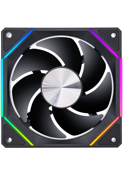 LS300 V2 Reverse 120MM Argb, 2000RPM, Kontrolcü, Kumanda Pwm 4lü Set Siyah Kasa Fanı