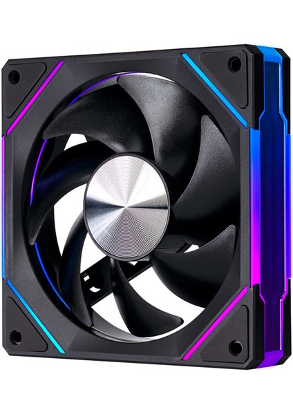 LS300 V2 Reverse 120MM Argb, 2000RPM, Kontrolcü, Kumanda Pwm 4lü Set Siyah Kasa Fanı