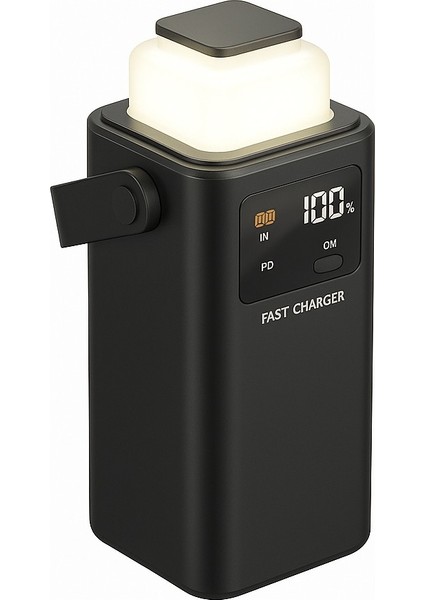 24.000 Mah Prime Dijital Göstergeli Dahili Ledli Kablolu Hızlı Powerbank Taşınabilir