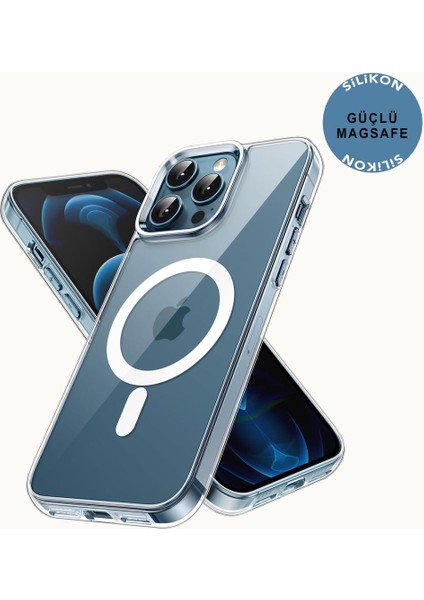 Apple iPhone 12 Pro Max Şeffaf Magsafe Kılıf Mtl Aksesuar