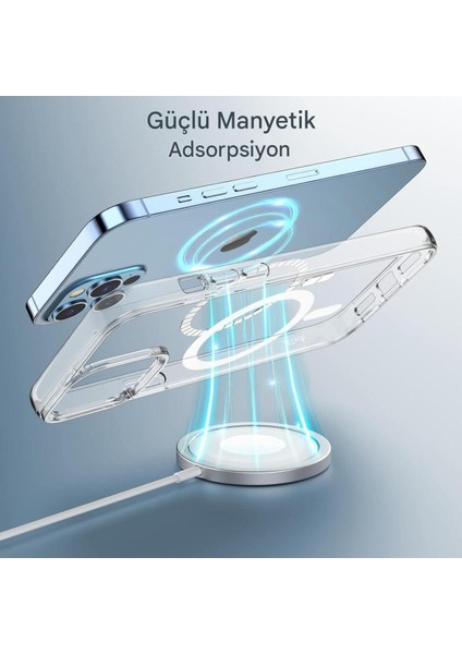 Apple iPhone 12 Pro Max Şeffaf Magsafe Kılıf Mtl Aksesuar