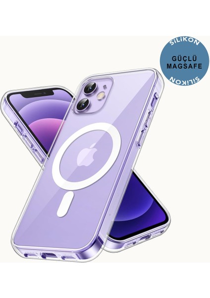 Apple iPhone 12 Şeffaf Magsafe Kılıf Mtl Aksesuar