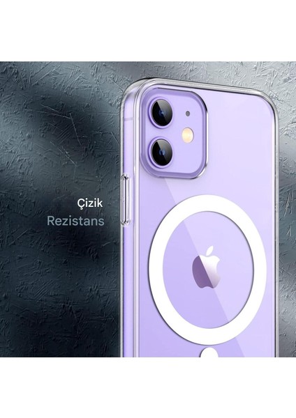 Apple iPhone 12 Şeffaf Magsafe Kılıf Mtl Aksesuar