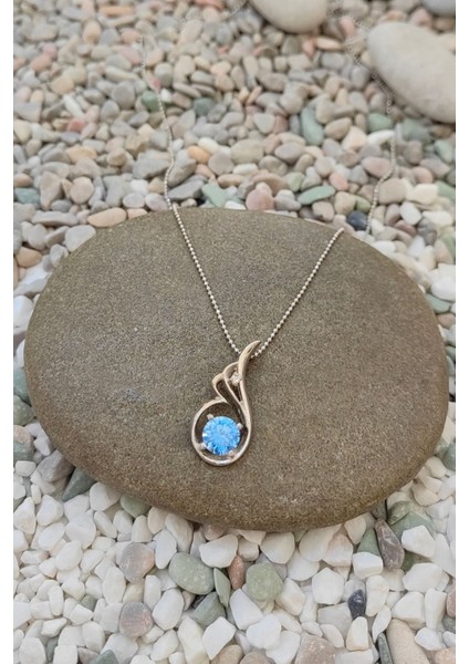 Topaz Melek Kanadı Gümüş Kolye EV97TPZ fiyatları