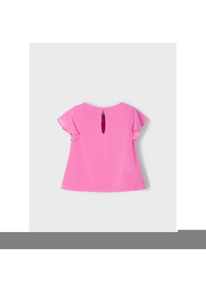 Kız Çocuk Tshrt - Mayoral - Pembe - 4 Yaş - 3182-PEMBE-4 Yaş