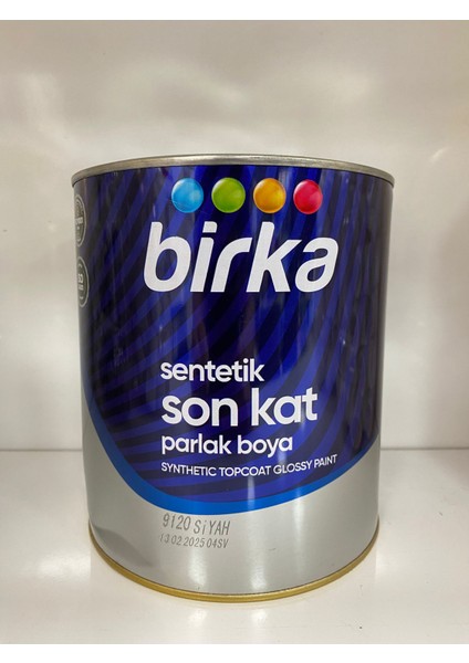 Sentetik Son Kat Parlak Boya Siyah Renk 2,7kg