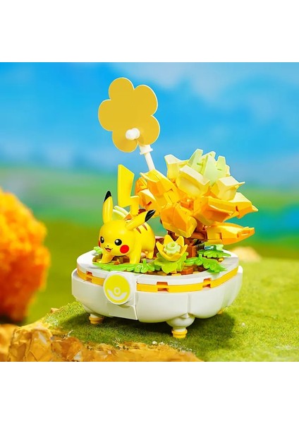 Keeppley Yapı Taşları Pokemon Oyuncakları Pikachu Sylveon Togepi Sprigatito Fuecoco Yapı Başları Çocukların Doğum Günü Hediyesi Renk: Pikachu (Yurt Dışından)
