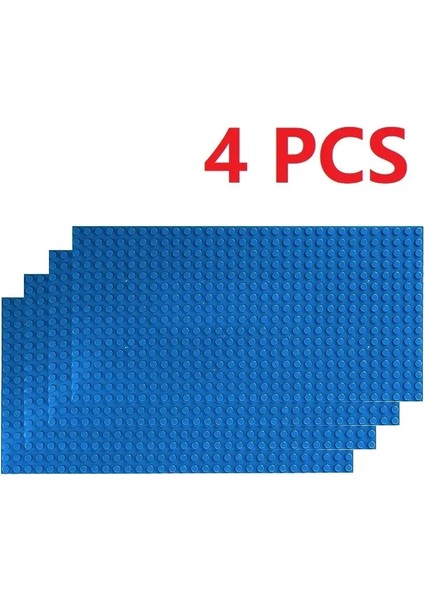 4pcs Base Plakaları 32X32 16X32 Dots Klasik Taban Plakaları Bloklar Plastik Bina Tuğlaları Montaj Uyumlu Marka Moc Friends City Renk: 16X32DOTS Mavi (Yurt Dışından)