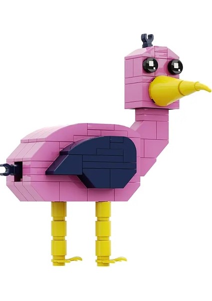 Banban Tuğlalarından Gobricks Garten Green Green Baş Canavar Flamingo Moc Model Yapı Taşları Çocukların Eğitim Hediyeleri Renk: Flamingo (Yurt Dışından)