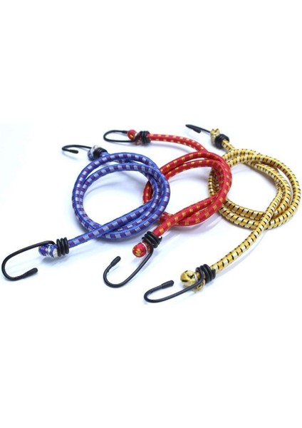 Bisiklet - Motosiklet - Otomobil - Atv Bagaj Lastiği 3lü Paket 10MM x 80 cm