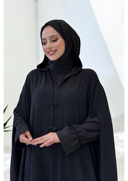 Tunik, Pantolon ve Abaya Üçlü Takım 8663 Siyah fırsatları