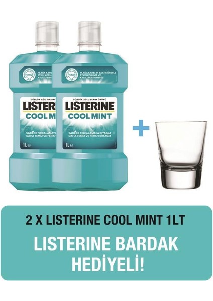 Cool Mint 1000 ml X2 + Bardak Hediye